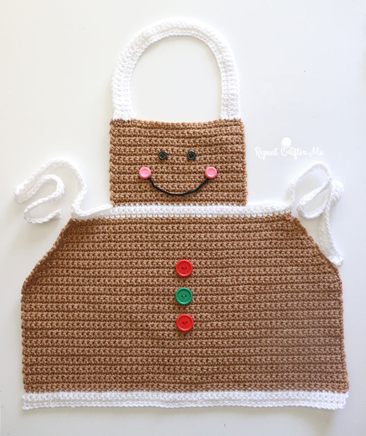 Crochet Gingerbread apron