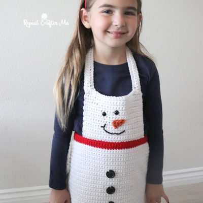 Crochet Snowman Apron