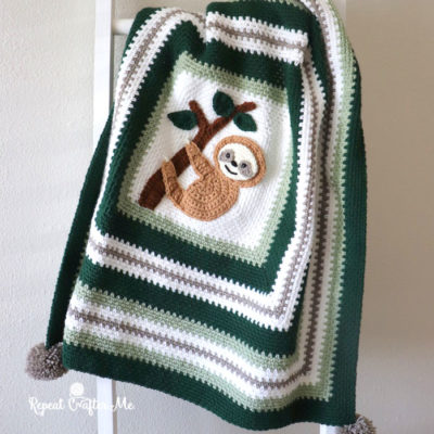 Crochet Sloth Blanket