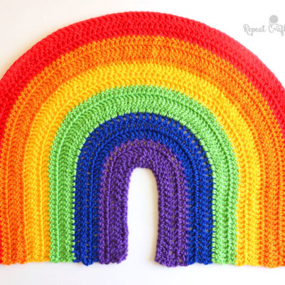 Crochet Rainbow for Window during Coronavirus Pandemic