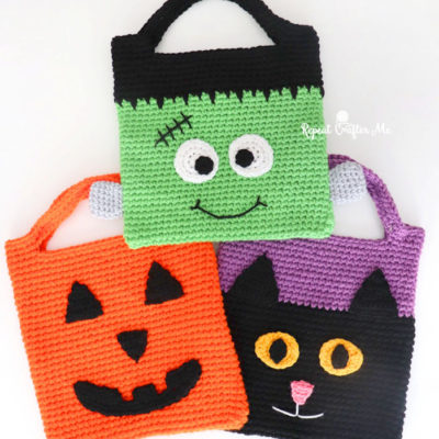 Crochet Halloween Tote Bags