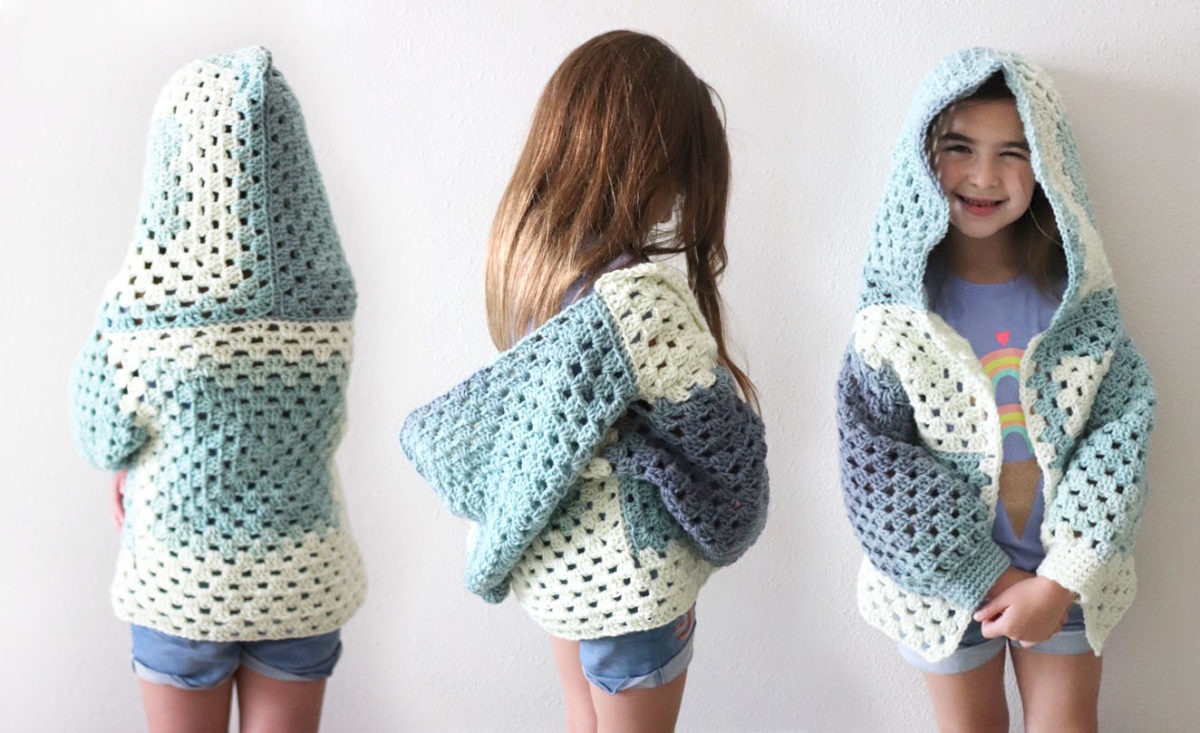 Caron Crochet Granny Jacket - Repeat Crafter Me