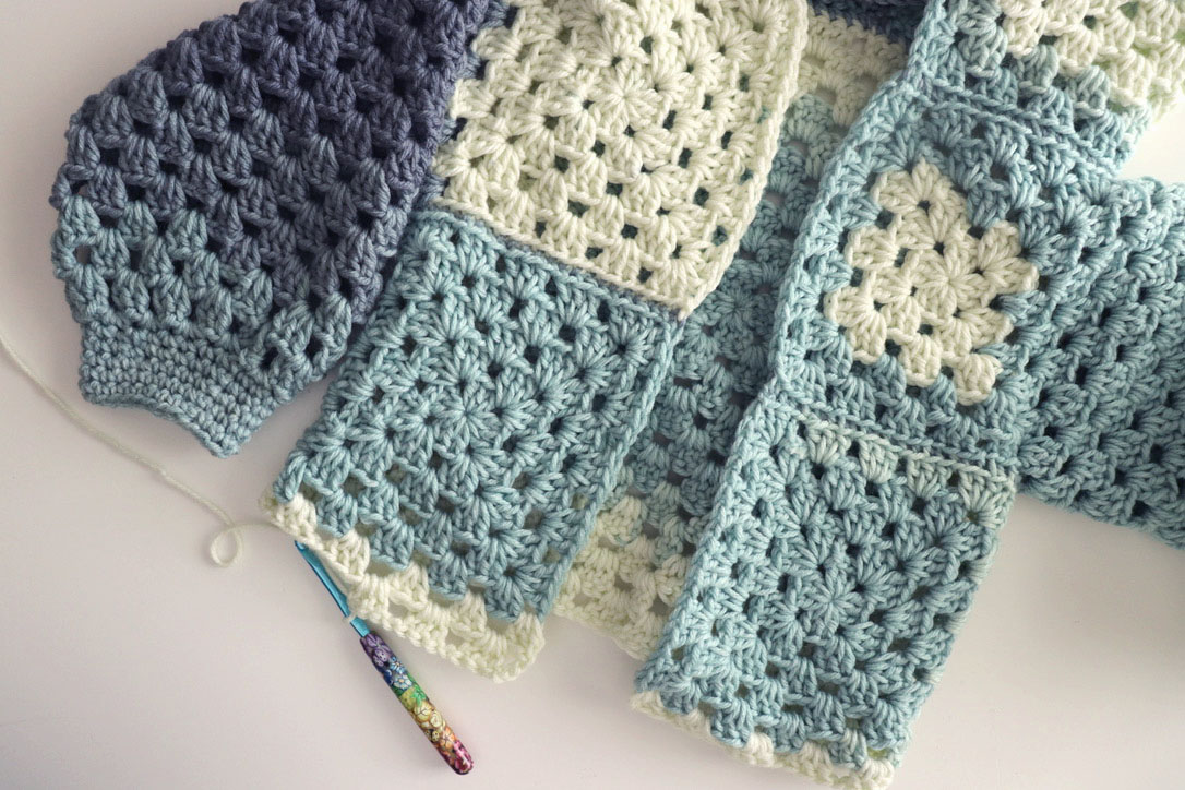 Caron Crochet Granny Jacket - Repeat Crafter Me