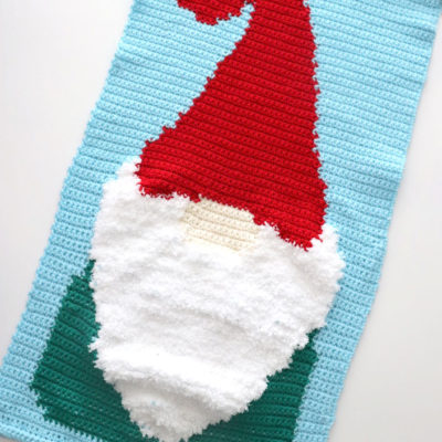 Gnome For The Holidays Crochet Wall Hanging