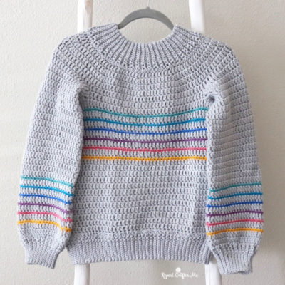 Crochet Skinny Stripe Sweater