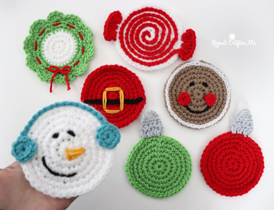 Crochet Car Coasters - Love to stay home