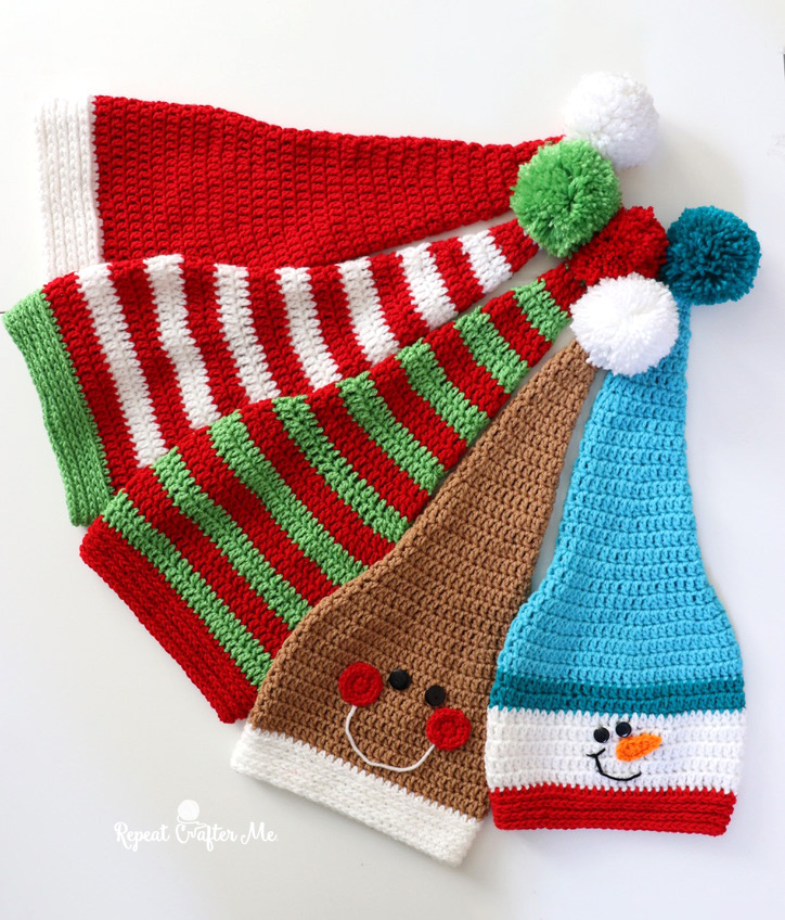 Cute Crochet Monster Hats - Repeat Crafter Me