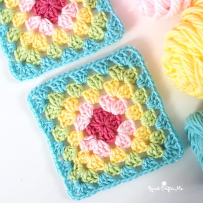 Bright Crochet Granny Squares