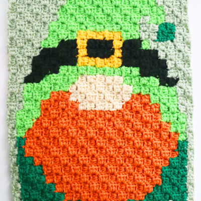 March Leprechaun Gnome C2C Crochet