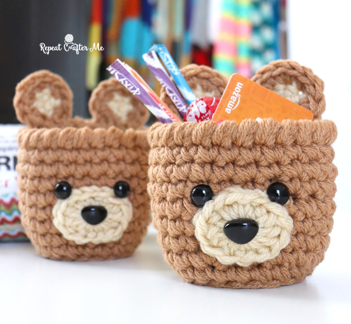 Bernat Bear Crochet Cups - Repeat Crafter Me