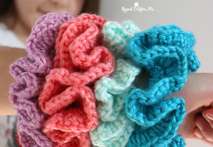 Crochet Caron Simply Soft Scrunchies