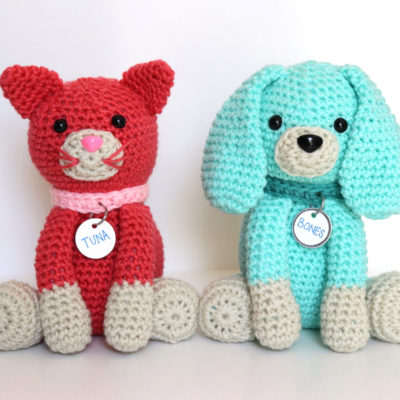 Crochet Cat and Dog Toy Duo Crochet Along
