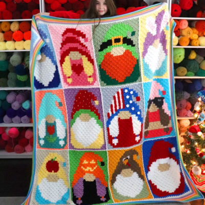 Crochet C2C Gnome Blanket