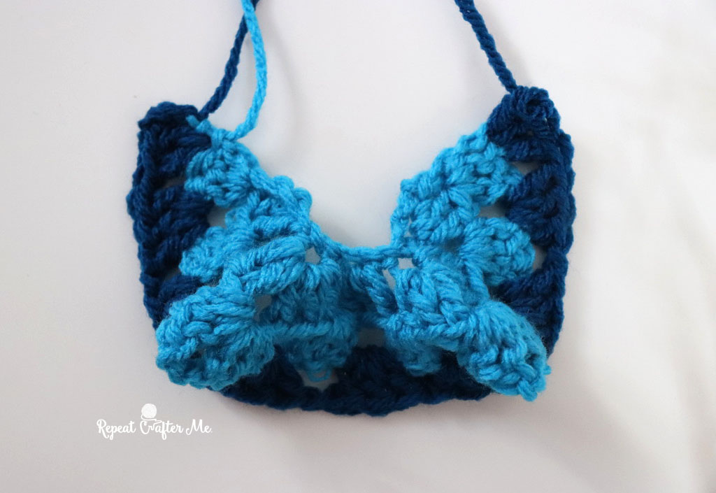 Crochet Mini Granny Stitch Sweater - Repeat Crafter Me