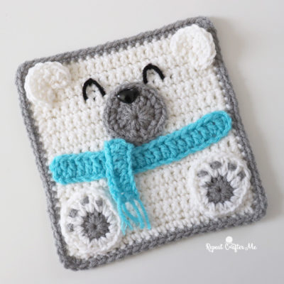 Polar Bear Crochet Square