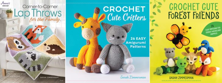 This image has an empty alt attribute; its file name is CrochetBooks_SarahZimmerman-728x274.jpg