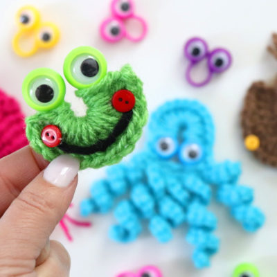Crochet Googly Eye Finger Puppet Characters