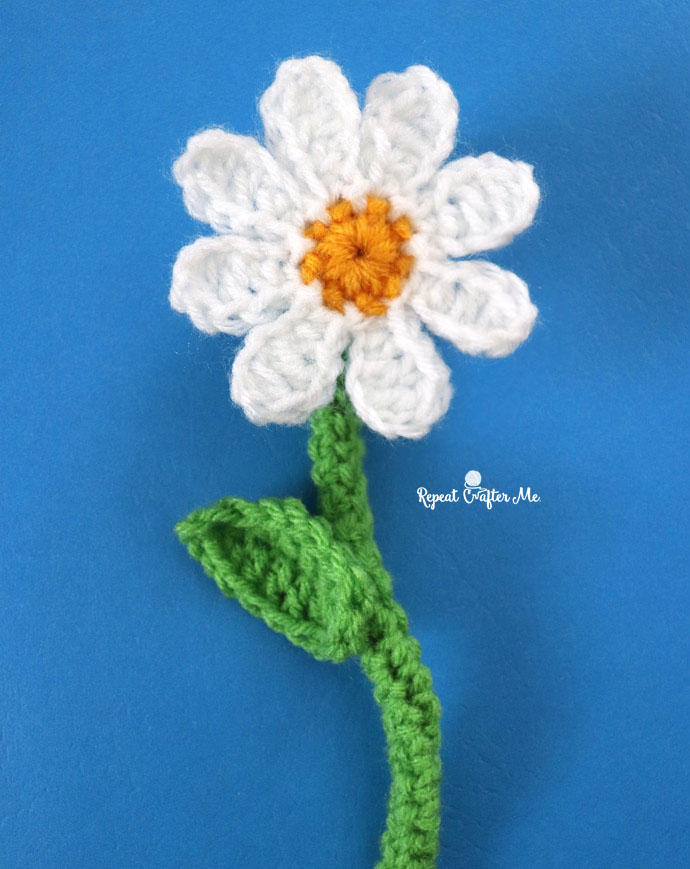 Crochet Daisy Flower - Repeat Crafter Me