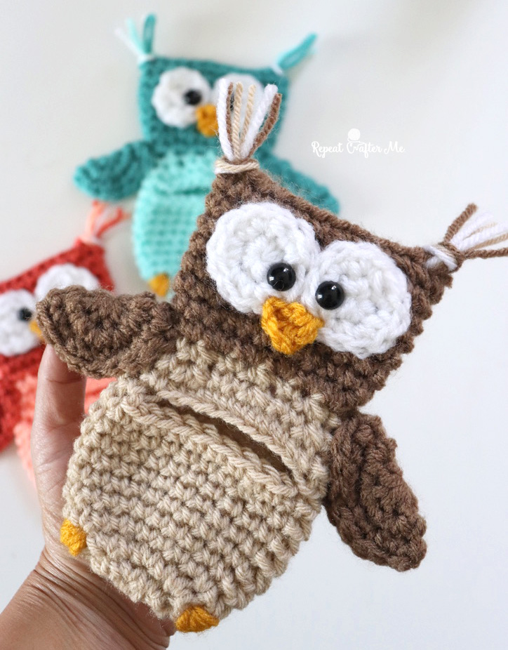 5 Little Monsters: Crocheted Owl Keychain