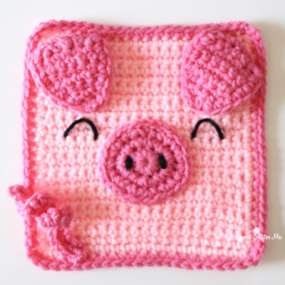 Pig Crochet Square
