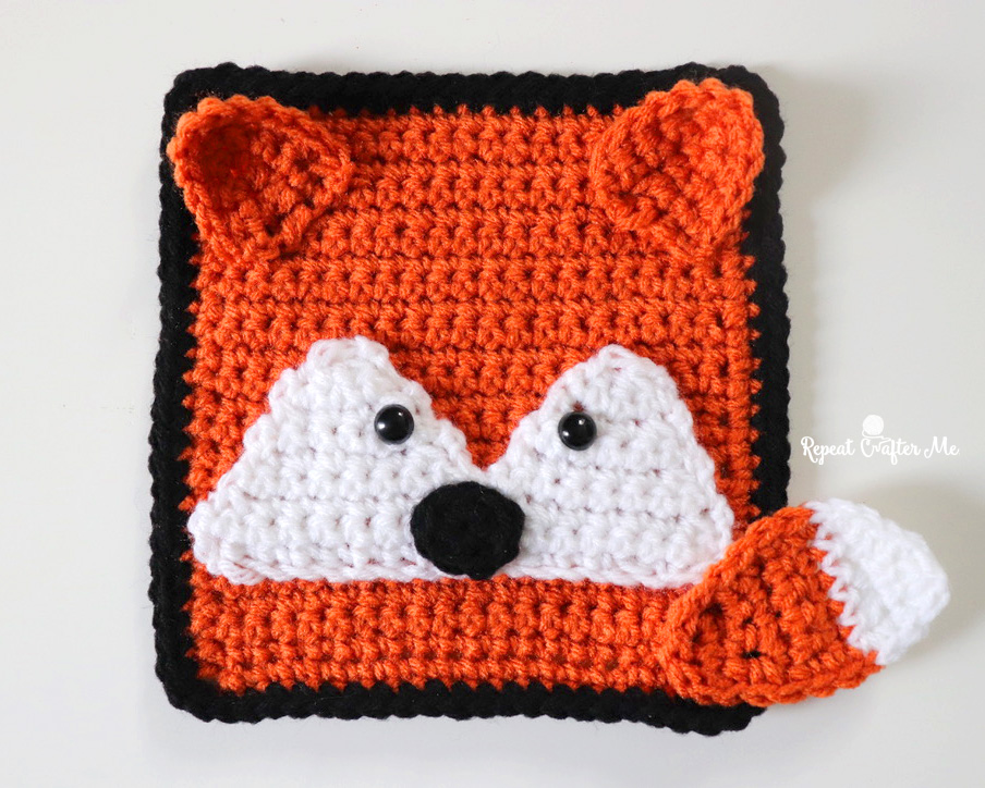 Crochet Plaid Stitch Fox Hat Pattern - Simple Crochet Ideas