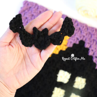 Easy Crochet Bat Applique