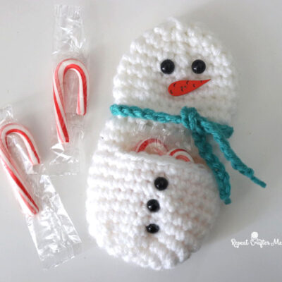 Crochet Snowman Pocket Pouches