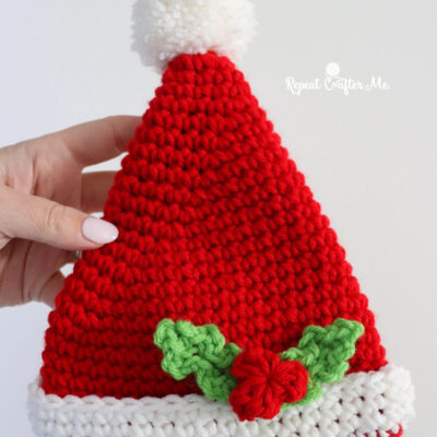 Preemie Size Crochet Santa Hat