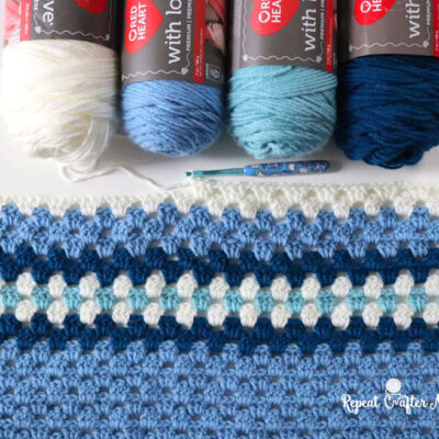 Crochet Winter Granny Stitch Blanket