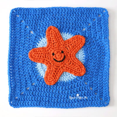 Crochet Starfish – Under the Sea CAL Square 1