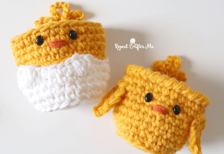 Baby Chick Crochet Cups