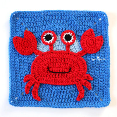 Crochet Crab – Under the Sea CAL Square 4