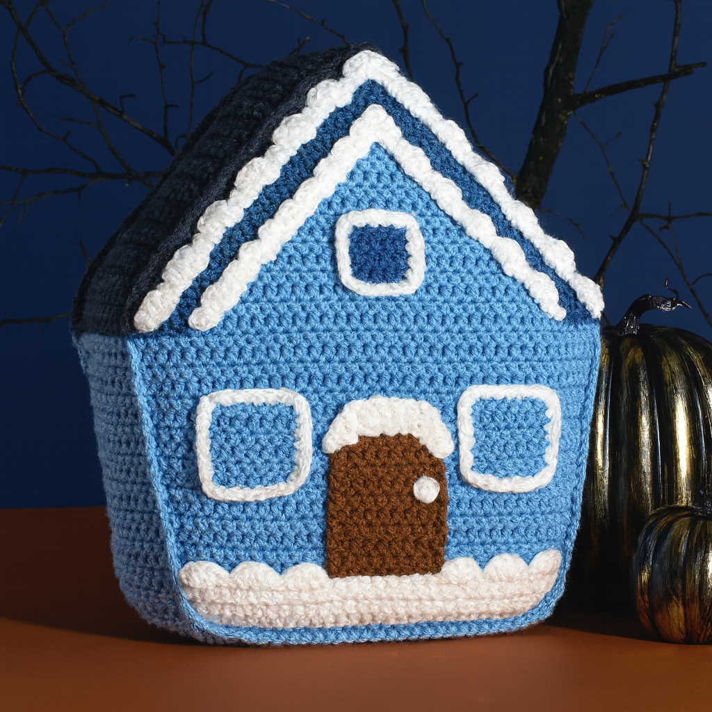 Free Red Heart Crochet House Pillow Pattern - Repeat Crafter Me
