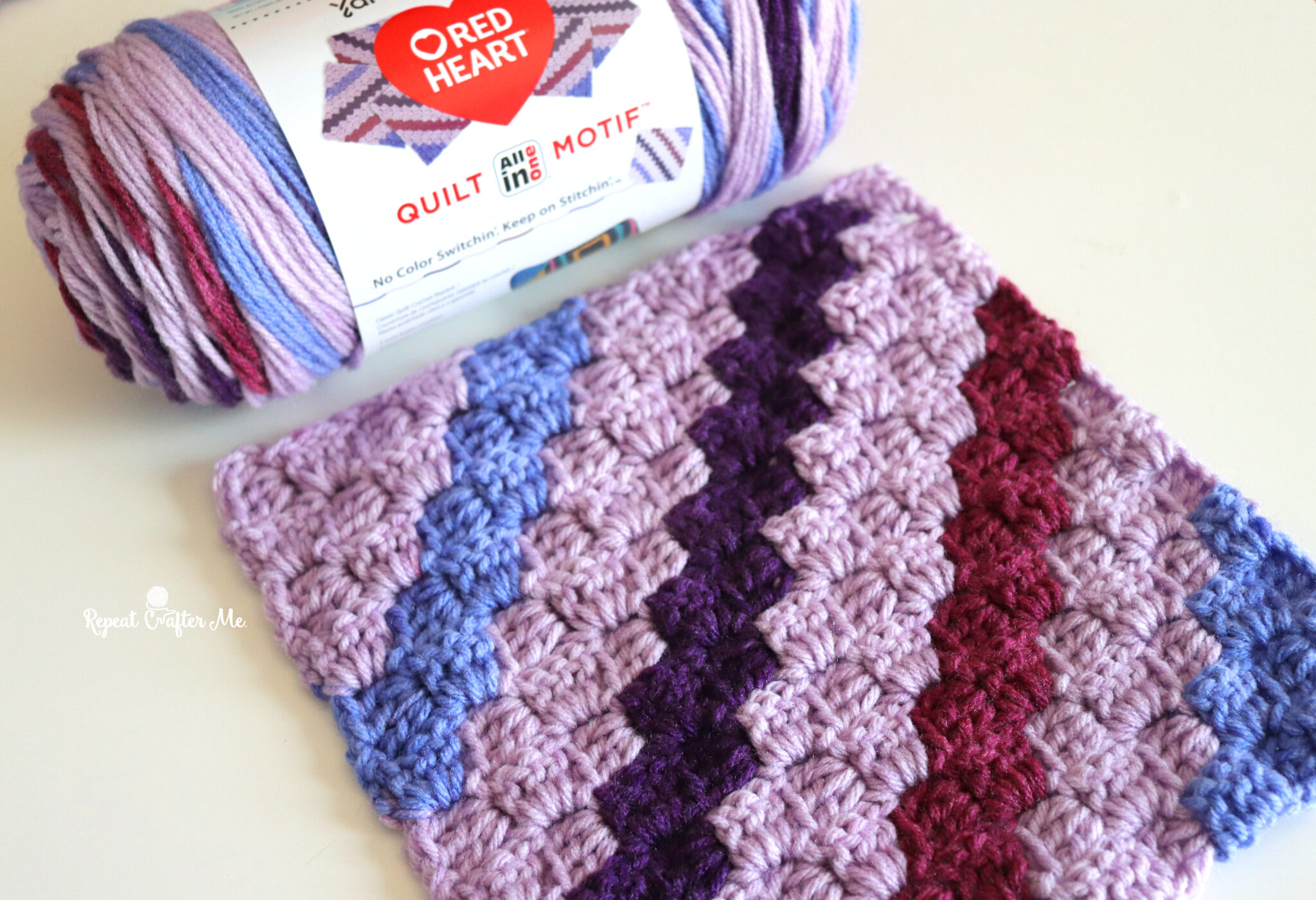 Purr-fectly Playful: My Cat & Mouse Red Heart All In One Quilt Motif ...