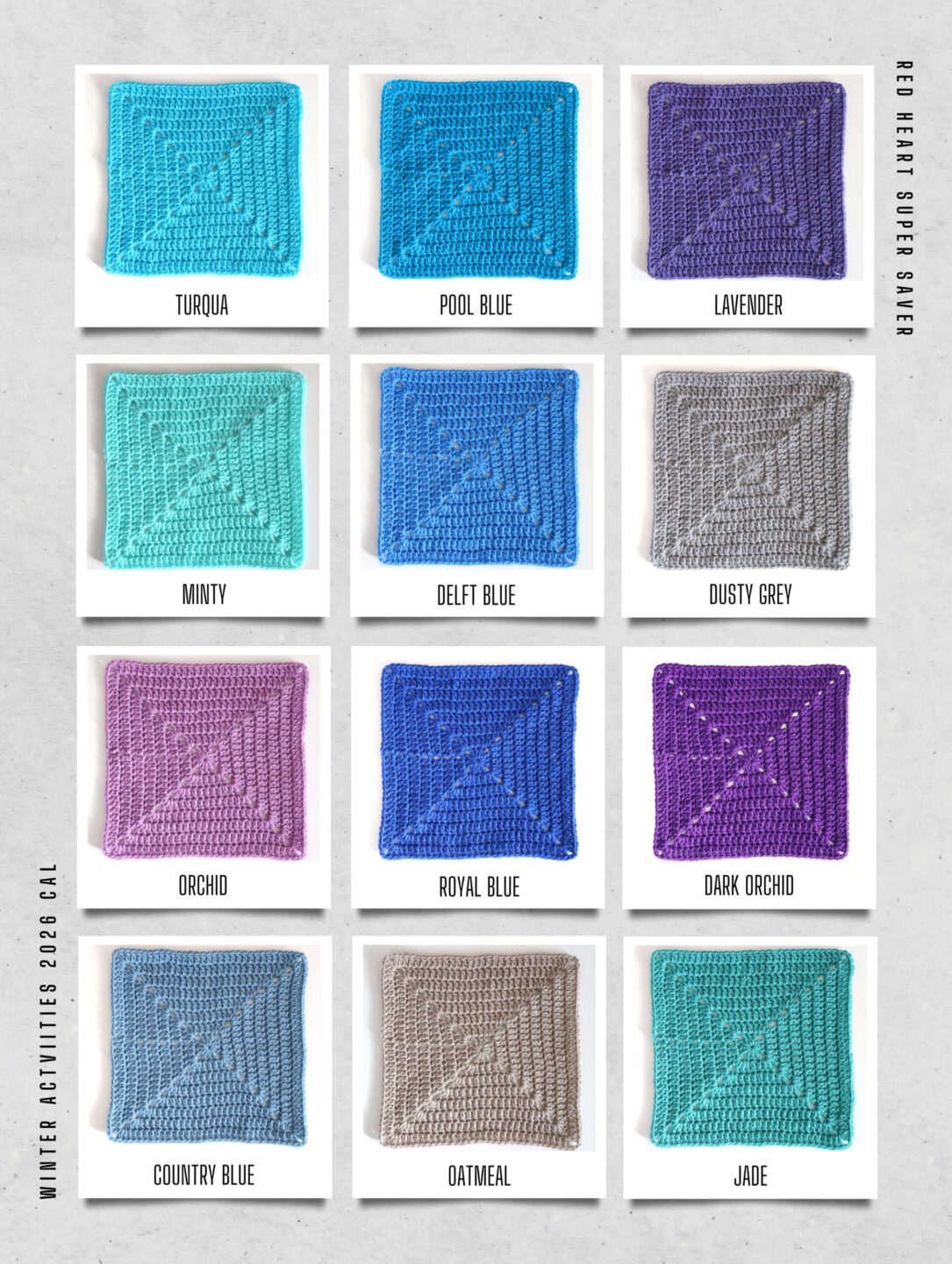 Square Colors Winter Activities CAL: Square Colors and Blanket Details - Repeat ...