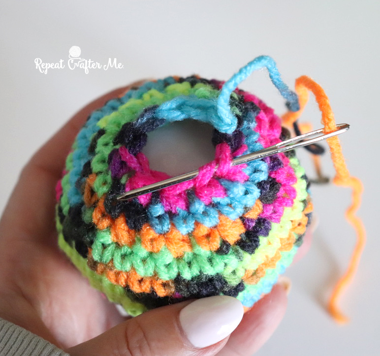 Crochet Footbag Pattern (Hacky Sack Style) - Repeat Crafter Me