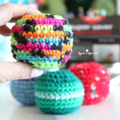 Crochet Footbag Pattern (Hacky Sack Style)