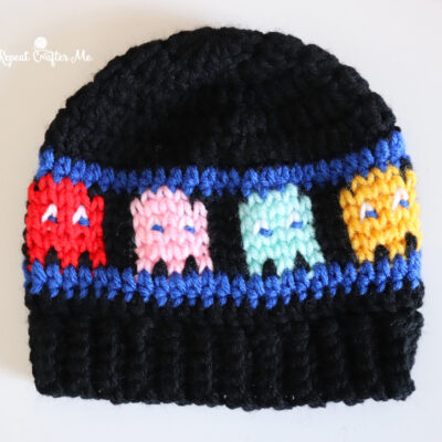 Pac-Man Inspired Ghosts Crochet Hat