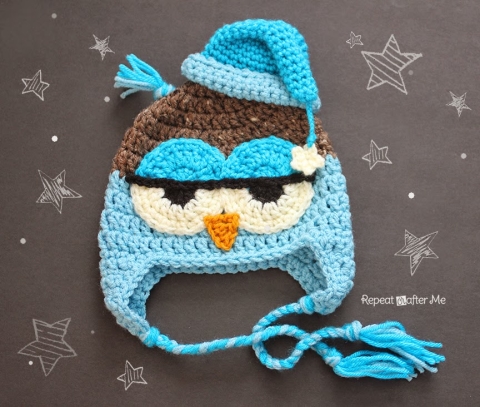 Kawaii Rainbow Owl Hat Crochet Owl Hat Rainbow Owl Beanie