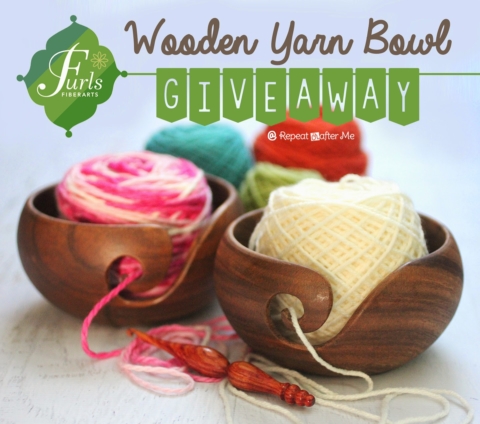 Furls Fiberarts Wooden Yarn Bowl Giveaway! - Repeat Crafter Me