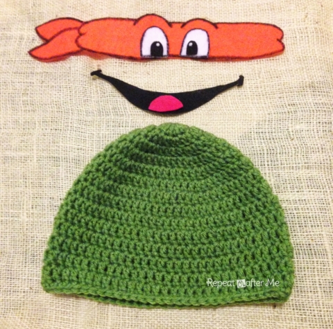 Teenage Mutant Ninja Turtles Hat Knitting Pattern- Perfect for Halloween! 