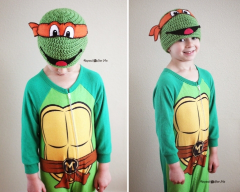 Crochet Ninja Turtle Hat Pattern 
