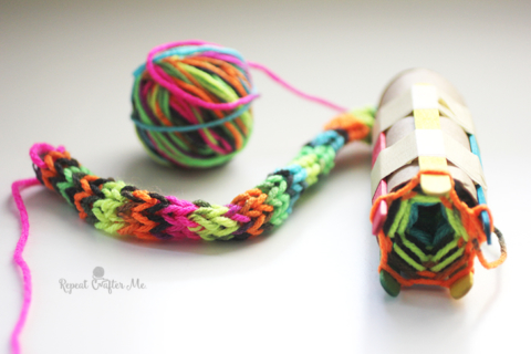 Craft: French Knitting (Toilet Roll Knitting) - Learning Life