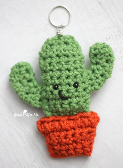 Lot de 3 mini cactus au crochet - Leman Knit