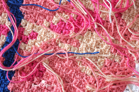 How to Corner to Corner Crochet: Managing Yarns