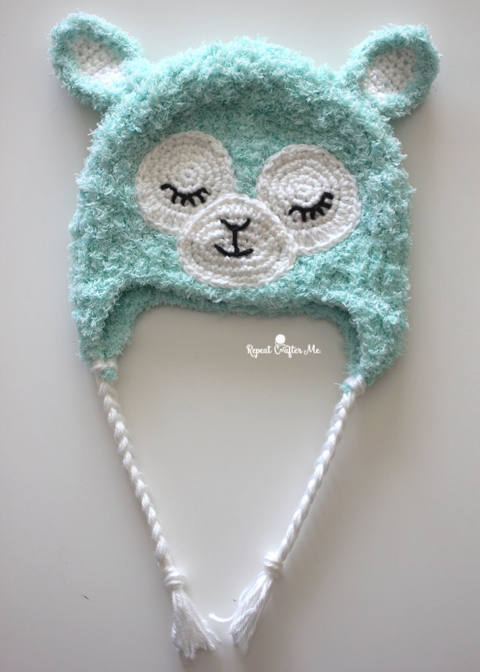 Crochet Llama Hat - Repeat Crafter Me