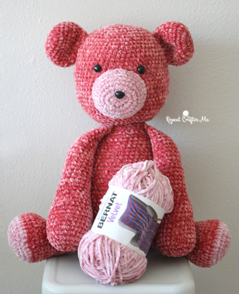 Beary Bear Crochet Pattern. 25cm Tall. Resembles a Character 