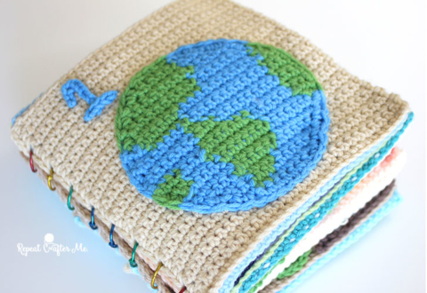 Earth Day Crochet Quiet Book - Repeat Crafter Me