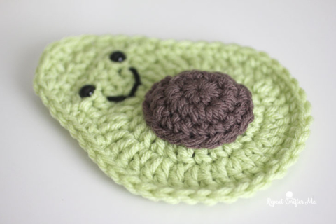 Crochet Avocado - Repeat Crafter Me