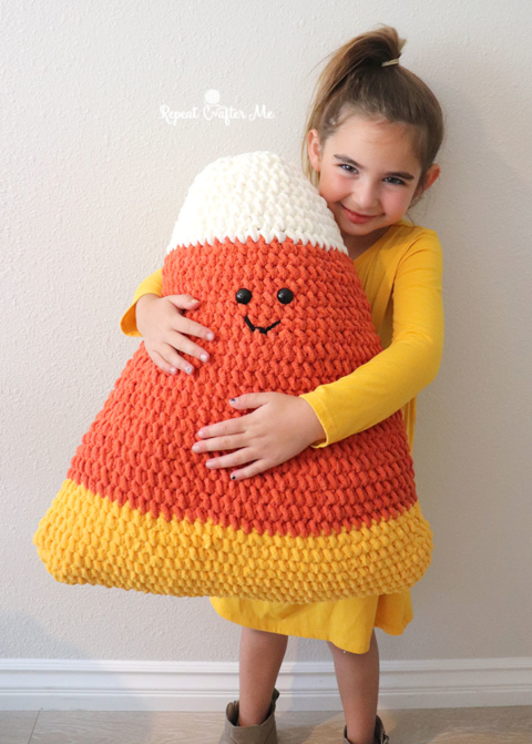 Toys \u0026 Games Candy Corn Crochet Pillow 